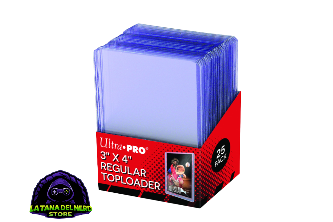 Porta Carte Rigido Regular Toploader 63.5 x 88.9 mm (3' x 4') - Confezione da 25 Clear Trasparente