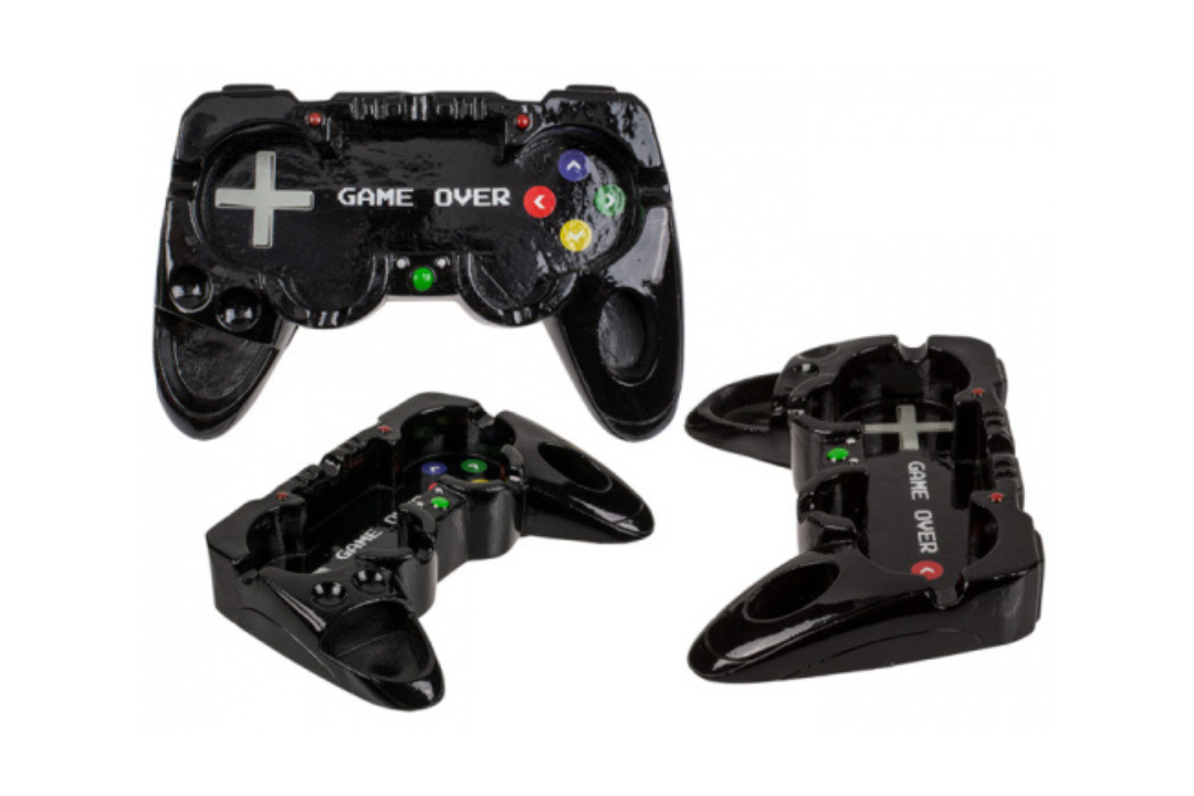 Posacenere Controller Gamepad in Poliresina – Design Gaming “Game Over”