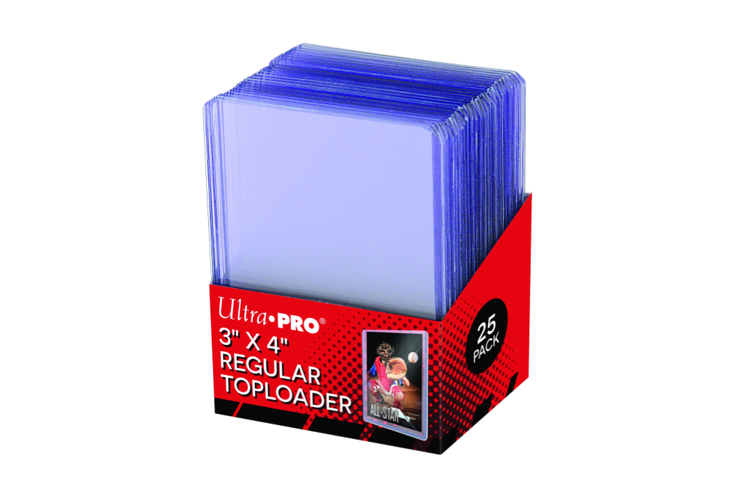 Porta Carte Rigido Regular Toploader 63.5 x 88.9 mm (3' x 4') - Confezione da 25 Clear Trasparente