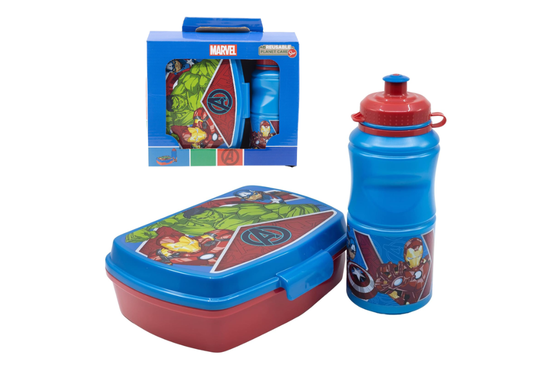 Set Portamerenda + Borraccia Marvel Avengers – Gift Set 2 in 1