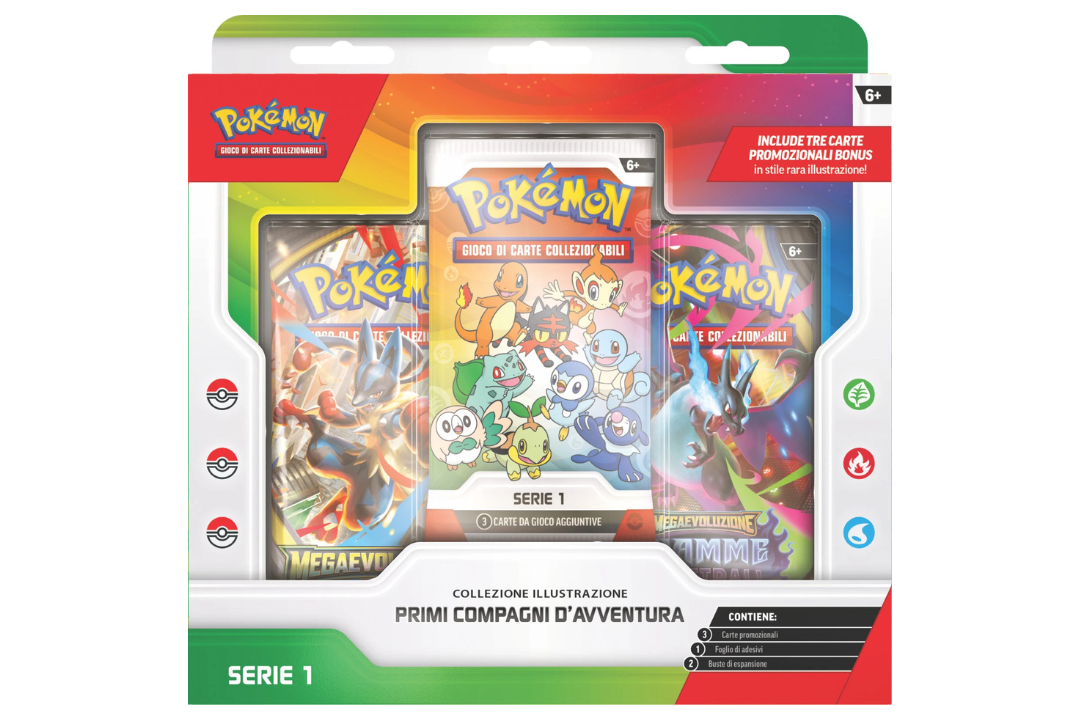 pokemon - collezione illustrazione primi compagni d'avventura serie 1